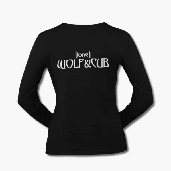 Lone Wolf & Cub Band Long Sleeve T-Shirt, (Lone) Wolf & Cub Logo Black Longsleeve Tee Shirt, Progressive Metalcore Merchandise