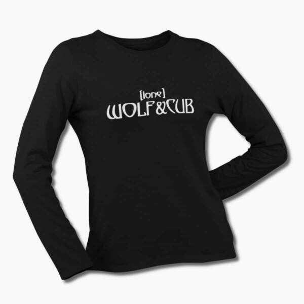 Lone Wolf & Cub Band Long Sleeve T-Shirt, (Lone) Wolf & Cub Logo Black Longsleeve Tee Shirt, Progressive Metalcore Merchandise