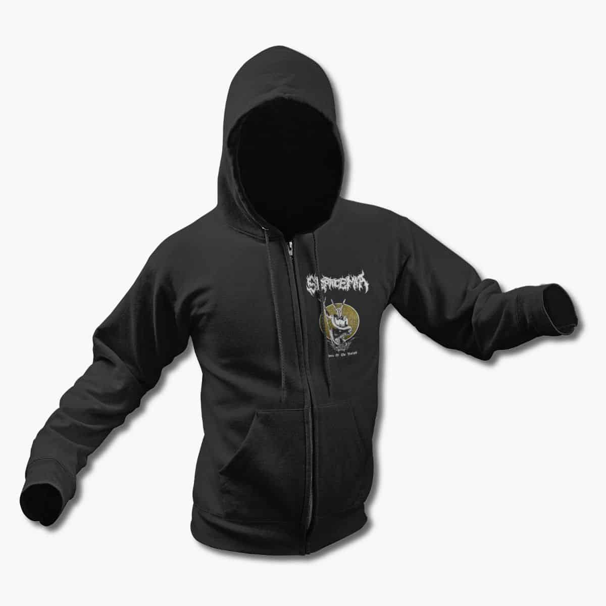 Septicemia Band Zip Up Hoodie, Septicemia Years of The Unlight Black Zipper Hooded Sweatshirt, Technical Death Metal Merchandise