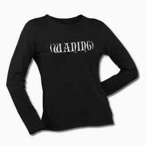 Waning Band Long Sleeve T-Shirt, (waning) Band Logo Black Longsleeve Tee Shirt, Doom Metal Merchandise