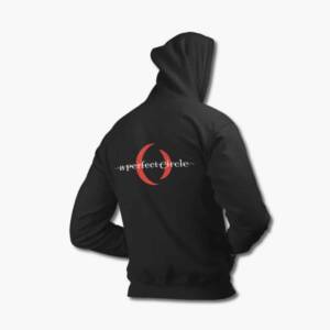 A Perfect Circle Zip Up Hoodie, A Perfect Circle Logo Black Zipper Hooded Sweatshirt