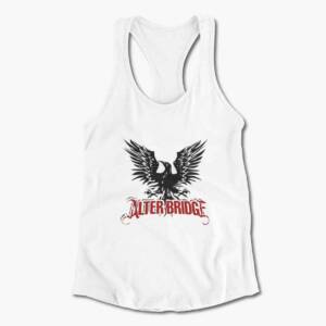 Alter Bridge Tank Top, Alter Bridge Blackbird White Tank Top Shirt