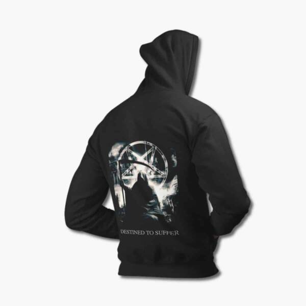 Destined to Suffer Band Hoodie, Destined to Suffer Artwork Black Hooded Sweatshirt
