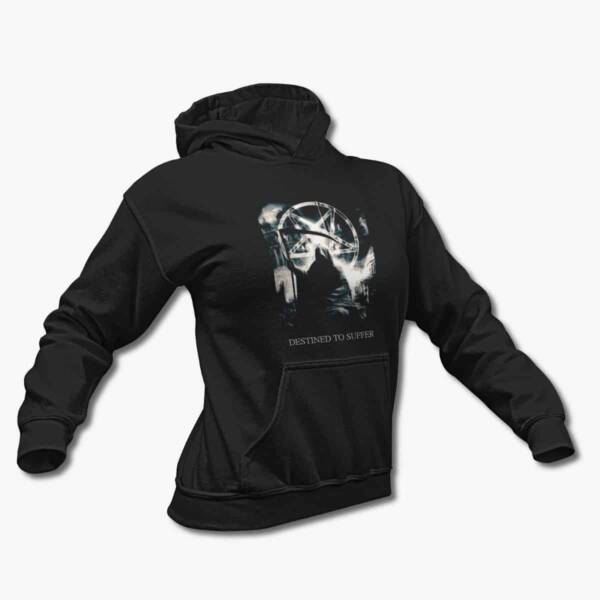 Destined to Suffer Band Hoodie, Destined to Suffer Artwork Black Hooded Sweatshirt