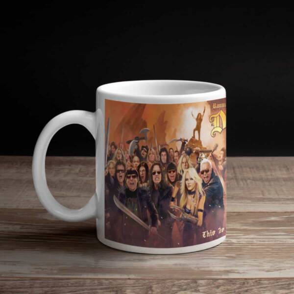 Ronnie James Dio Coffee Mug, Dio This Is Your Life Mug