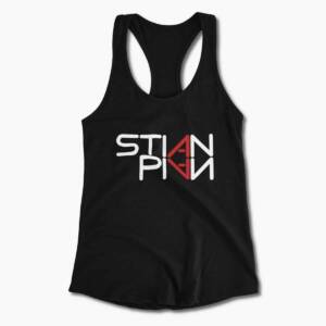 Stian Pian Tank Top, Stian Pian Logo Black Tank Top Shirt