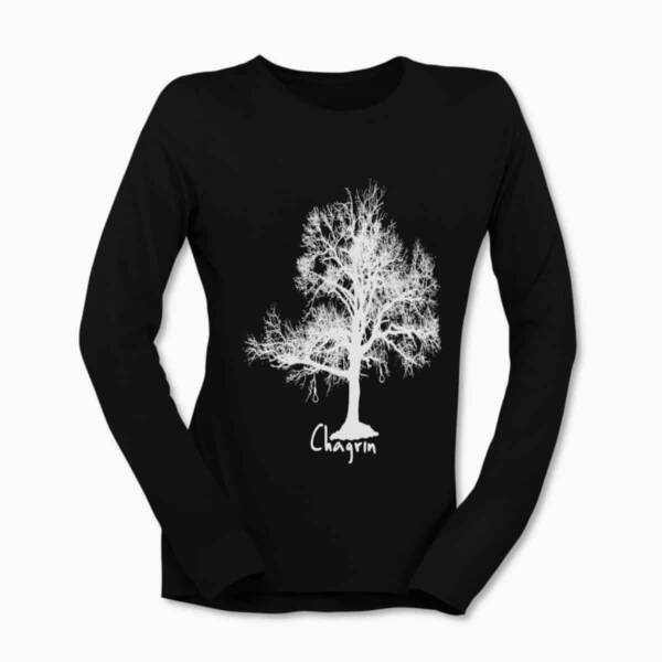 Chagrin Band Black Long Sleeve T-Shirt, Black Metal Merchandise