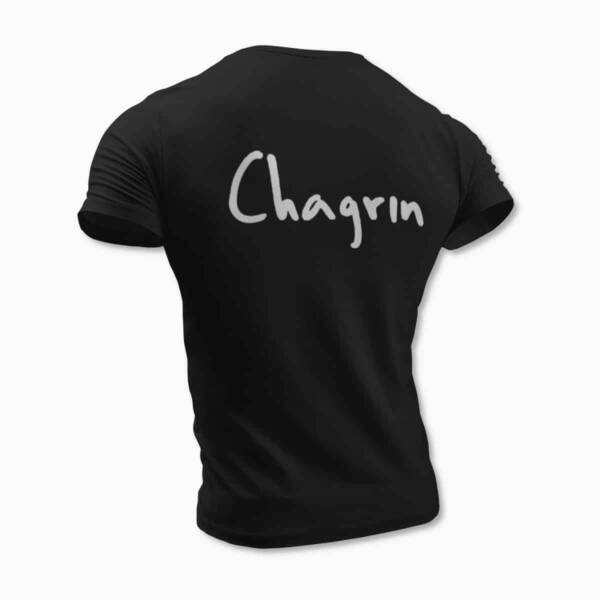 Chagrin Band Logo Black T-Shirt, Black Metal Merchandise - Image 2