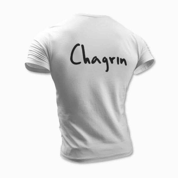 Chagrin Band Logo White T-Shirt, Black Metal Merchandise