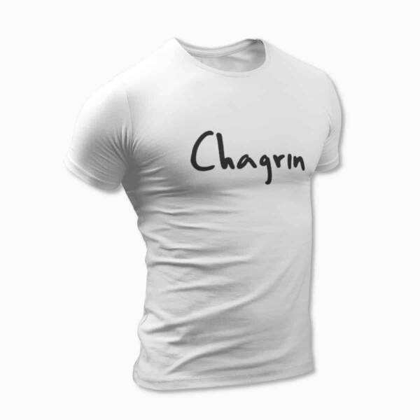 Chagrin Band Logo White T-Shirt, Black Metal Merchandise - Image 2