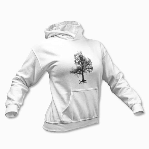 Chagrin Band White Hoodie, Black Metal Merchandise