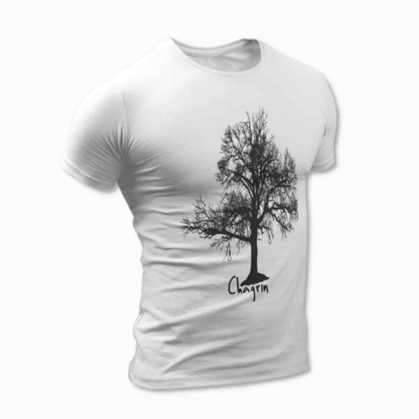 Chagrin Band White T-Shirt, Black Metal Merchandise - Image 2