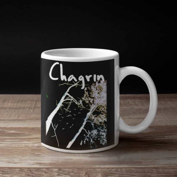 Chagrin Cold Emptiness Black Coffee Mug, Black Metal Merchandise