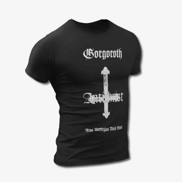Gorgoroth T-Shirt, Gorgoroth Antichrist Black Tee Shirt, Black Metal Merchandise
