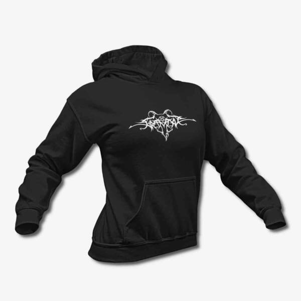 Gravdal Hoodie, Gravdal Logo Black Hoodie, Black Metal Merchandise