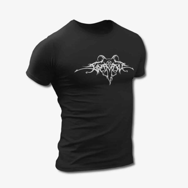 Gravdal T-Shirt, Gravdal Logo Black Tee Shirt, Black Metal Merchandise