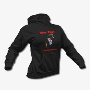 Grave Digger Hoodie, Grave Digger Heavy Metal Breakdown Black Hoodie, Heavy Metal, Power Metal Merchandise