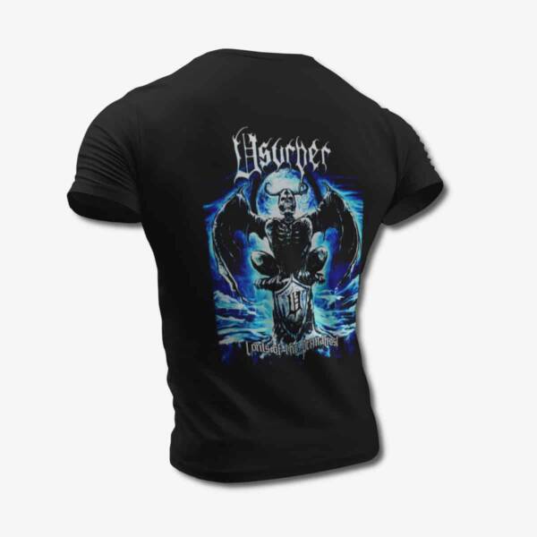 Usurper T-Shirt, Usurper Lords of the Permafrost Black Tee Shirt, Black Metal, Thrash Metal Merchandise