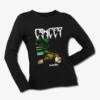 Cancer Long Sleeve T-Shirt, Cancer Ballcutter Black Longsleeve Tee Shirt