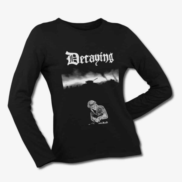 Decaying Long Sleeve T-Shirt, Decaying Encirclement Black Longsleeve Tee Shirt, Death Metal Merchandise