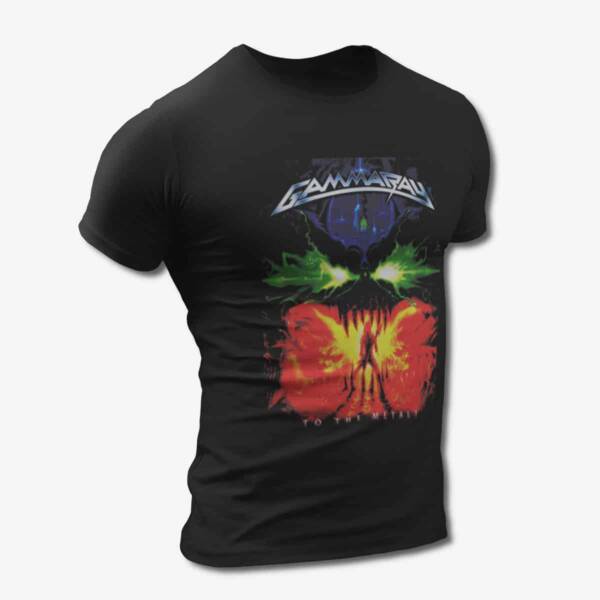 Gammaray T-Shirt, Gammaray To The Metal Black Tee Shirt, Power Metal Merchandise
