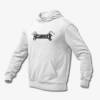 Hellbringer Hoodie, Hellbringer Band Logo White Hoodie, Thrash Metal Merchandise