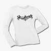 Hellbringer Long Sleeve T-Shirt, Hellbringer Band Logo White Longsleeve Tee Shirt, Thrash Metal Merchandise