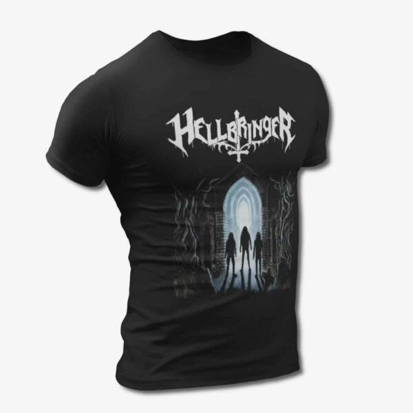 Hellbringer T-Shirt, Hellbringer Horror from the Grave Black Tee Shirt, Thrash Metal Merchandise