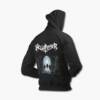 Hellbringer Zip Up Hoodie, Hellbringer Horror from the Grave Black Zip Hoodie, Thrash Metal Merchandise