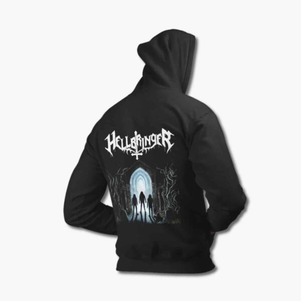 Hellbringer Zip Up Hoodie, Hellbringer Horror from the Grave Black Zip Hoodie, Thrash Metal Merchandise