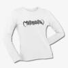 Mutiny Within Long Sleeve T-Shirt, Mutiny Within Logo White Longsleeve Tee Shirt, Melodic Death Metal Merchandise