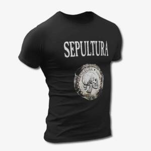Sepultura T-Shirt, Sepultura Quadra Black Tee Shirt, Thrash Metal Merchandise