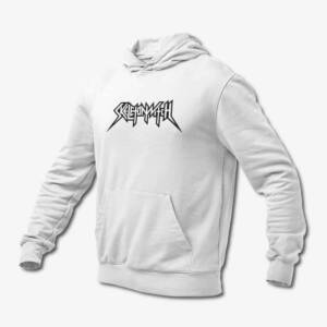 Skeletonwitch Hoodie, Skeletonwitch Logo White Hoodie, Melodic Death Metal Merchandise