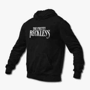 The Pretty Reckless Hoodie, Pretty Reckless Band Logo Black Hoodie, Hard Rock Merchandise
