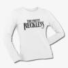 The Pretty Reckless Long Sleeve T-Shirt, Pretty Reckless Band Logo White LongSleeve Tee Shirt, Hard Rock Merchandise