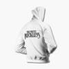 The Pretty Reckless Zip Up Hoodie, Pretty Reckless Band Logo White Zip Hoodie, Hard Rock Merchandise