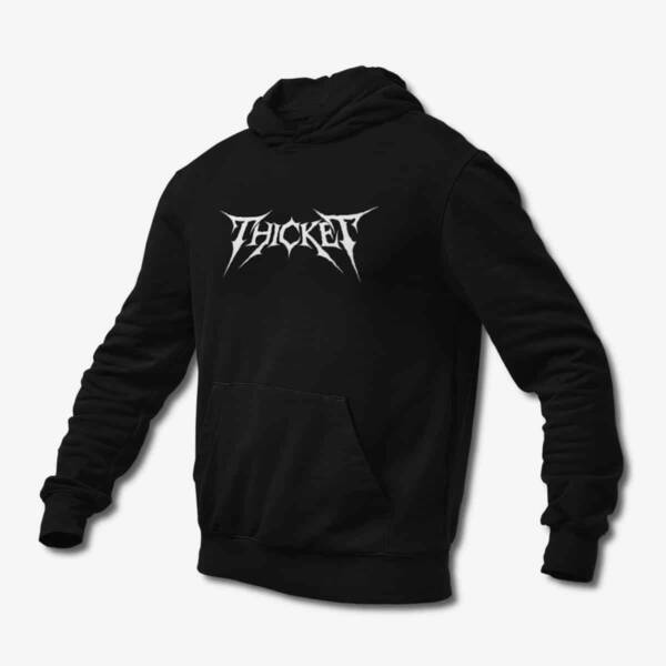 Thicket Hoodie, Thicket Band Logo Black Hoodie, Thrash Metal Merchandise