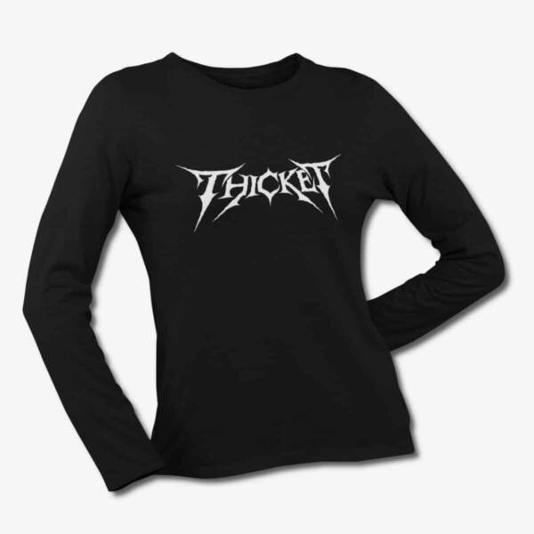 Thicket Long Sleeve T-Shirt, Thicket Band Logo Black LongSleeve Tee Shirt, Thrash Metal Merchandise