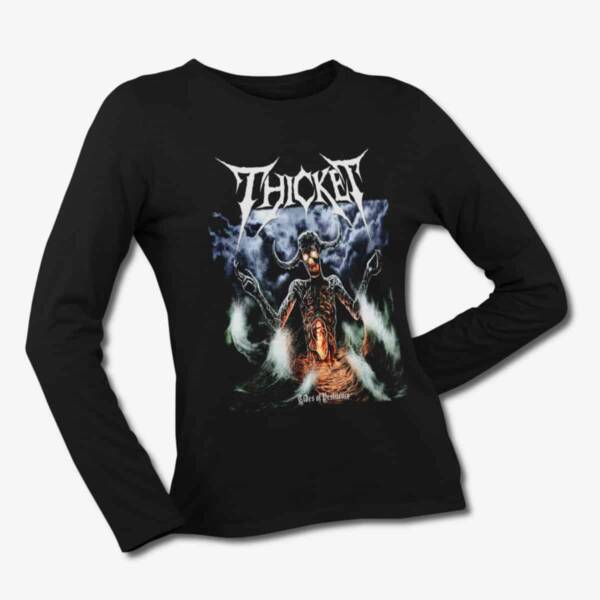 Thicket Long Sleeve T-Shirt, Thicket Tides of Pestilence Black LongSleeve Tee Shirt, Thrash Metal Merchandise