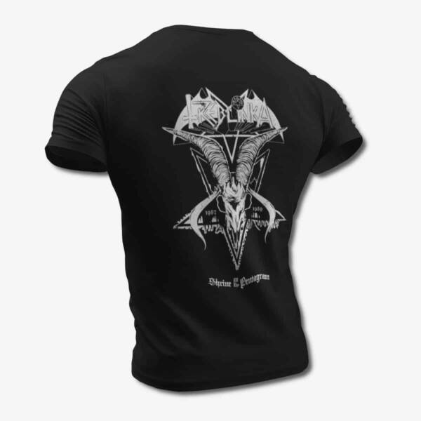 Treblinka T-Shirt, Treblinka Shrine Of The Pentagram Black Tee Shirt, Black Metal Merchandise - Image 2