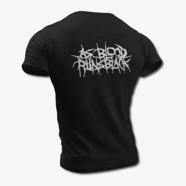 As Blood Runs Black T-Shirt, As Blood Runs Black Logo Black Tee Shirt, Melodic Deathcore Merchandise - Image 2