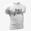 Attila T-Shirt, Attila Band Logo White Tee Shirt, Power Metal Merchandise