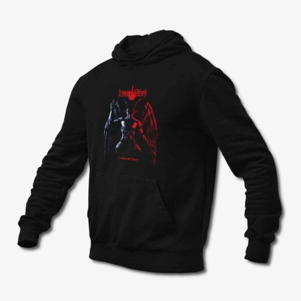 Baphomets Blood Hoodie, Baphomet's Blood In Satan We Trust Black Hoodie, Speed Metal Merchandise