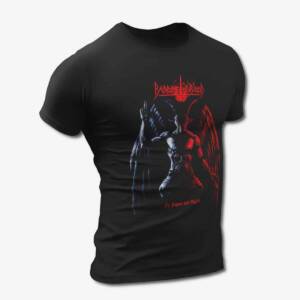 Baphomets Blood T-Shirt, Baphomet's Blood In Satan We Trust Black Tee Shirt, Speed Metal Merchandise