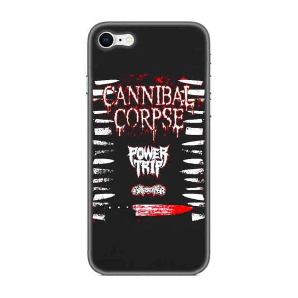 Cannibal Corpse iPhone Case, Cannibal Corpse Power Trip and Gatecreeper Live at St. Andrew's Hall iPhone 8 Phone Case