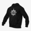 Carpathian Forest Hoodie, Carpathian Forest Logo Black Hoodie, Black Metal Merchandise