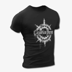 Carpathian Forest T-Shirt, Carpathian Forest Logo Black Tee Shirt, Black Metal Merchandise