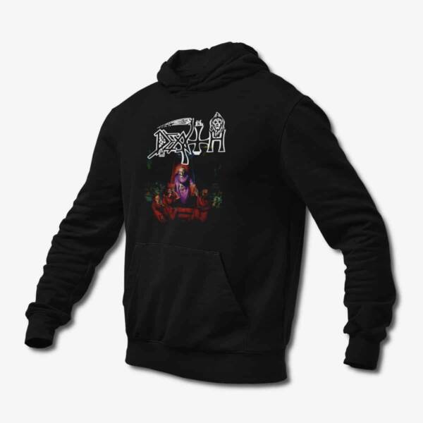 Death Hoodie, Death Scream Bloody Gore Black Hoodie, Progressive Death Metal Merchandise