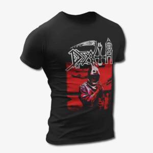 Death T-Shirt, Death Leprosy Black Tee Shirt, Progressive Death Metal Merchandise