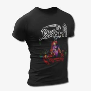 Death T-Shirt, Death Scream Bloody Gore Black Tee Shirt, Progressive Death Metal Merchandise